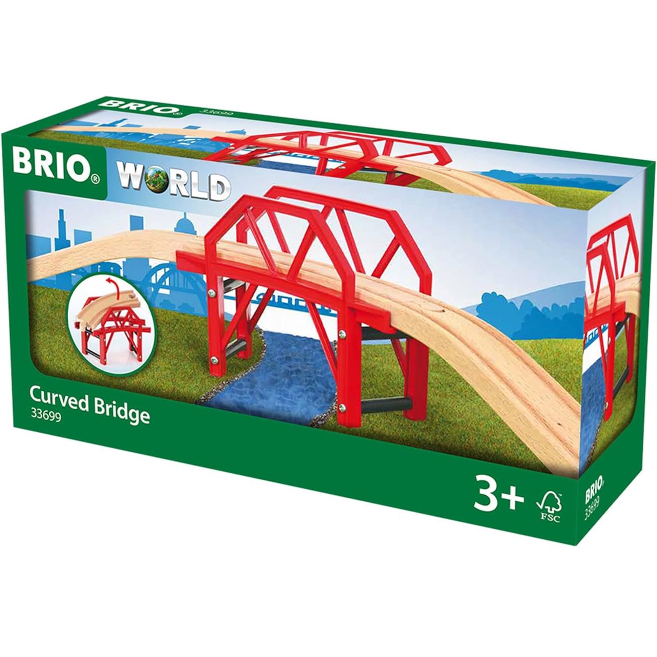 Pont courbe rouge