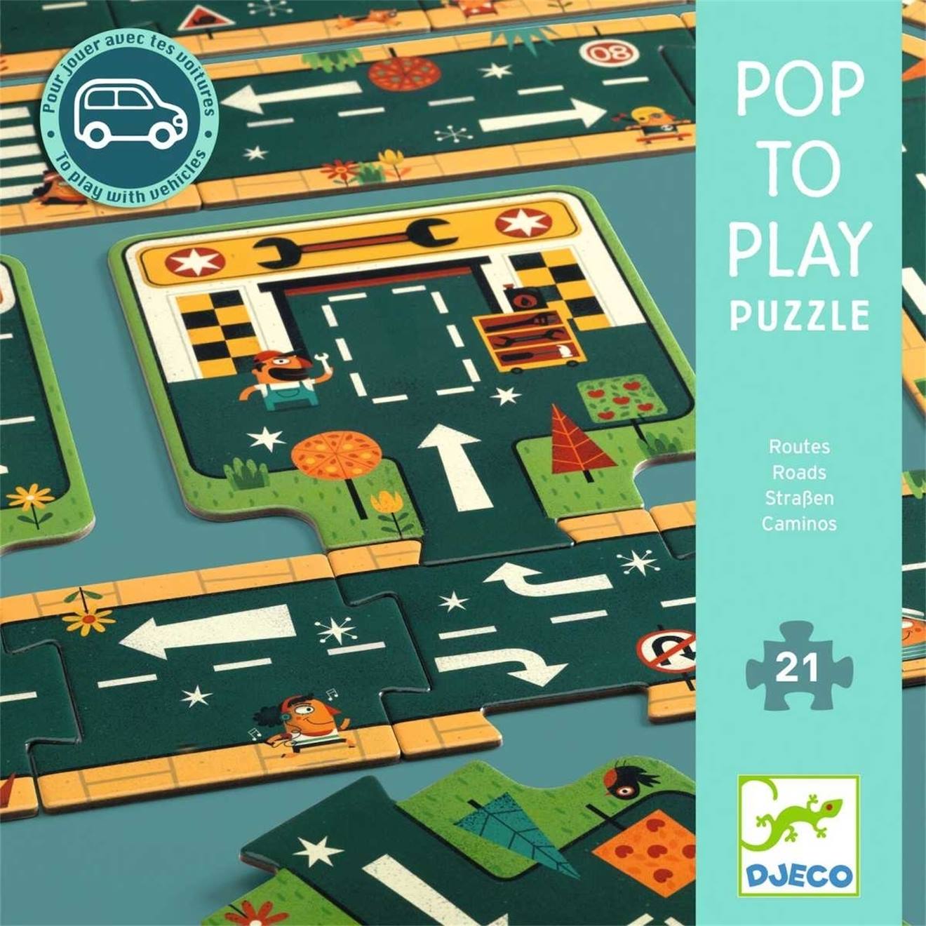 Pop to play puzzle routes multicolore