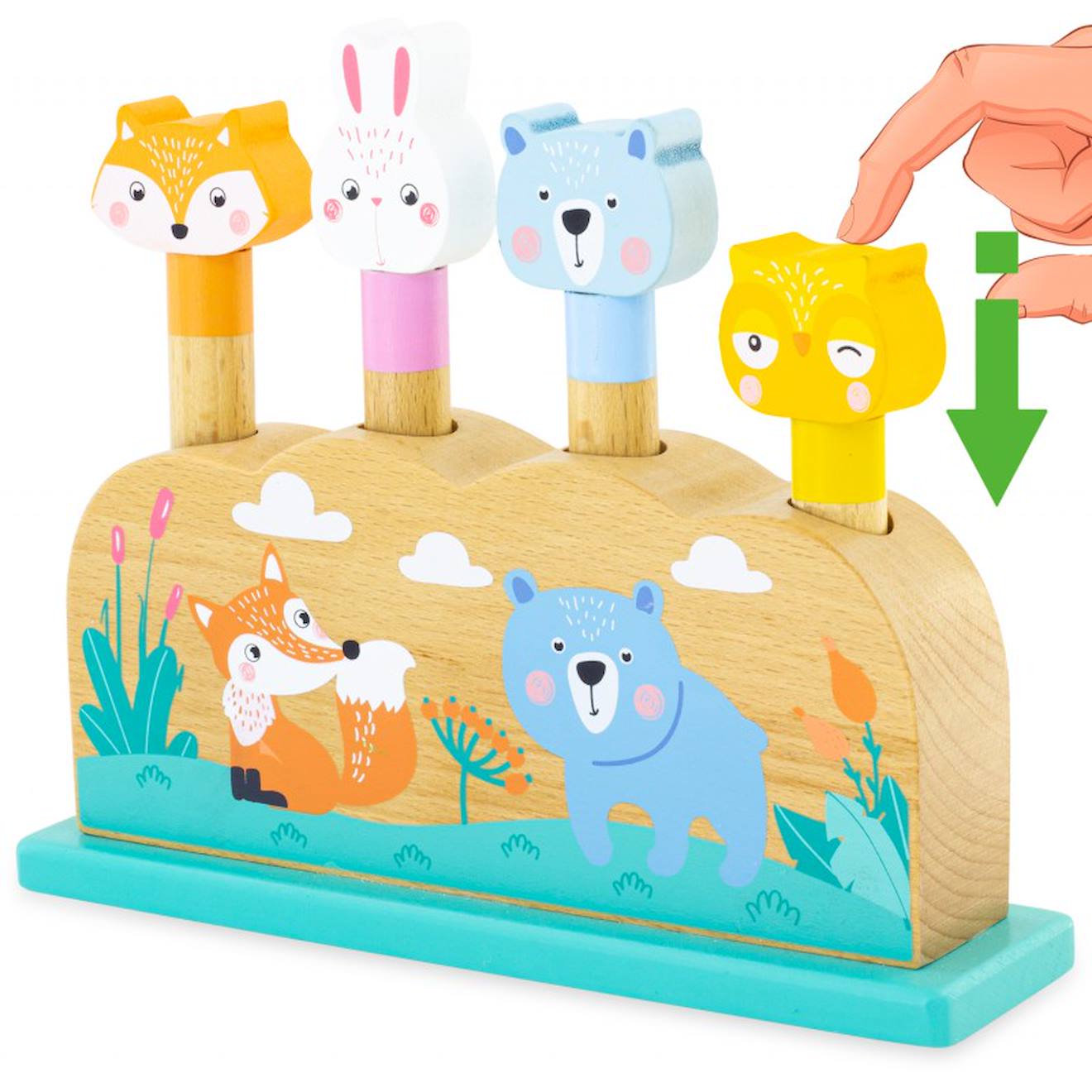 Pop-up animaux beige