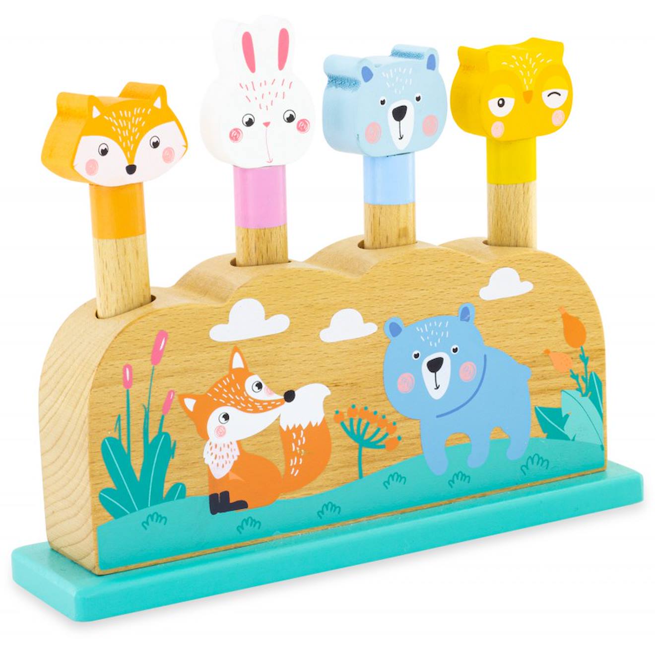 Pop-up animaux beige
