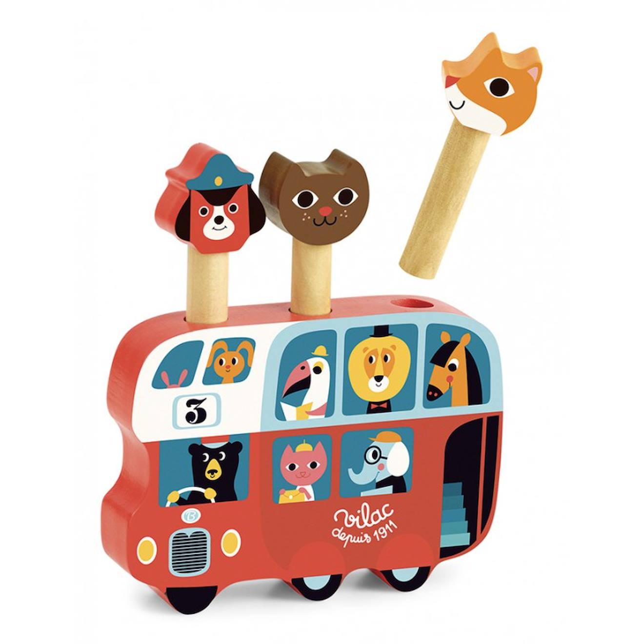 Pop-up autobus rouge