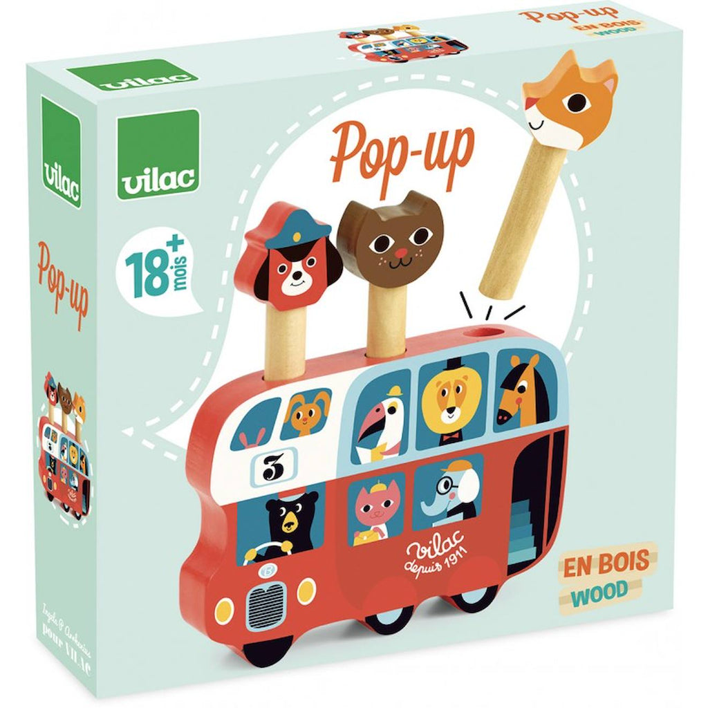 Pop-up autobus rouge