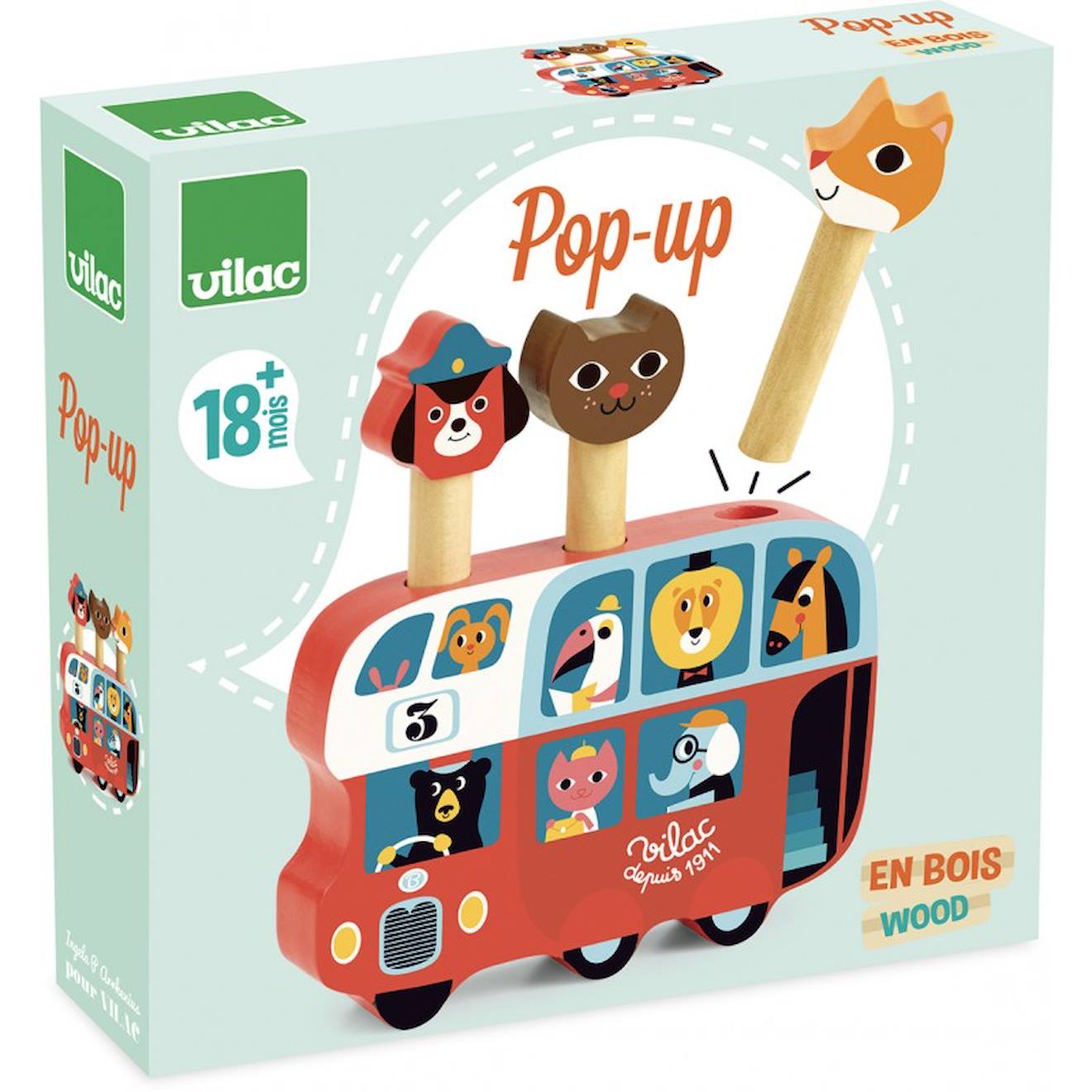 Pop-up autobus rouge