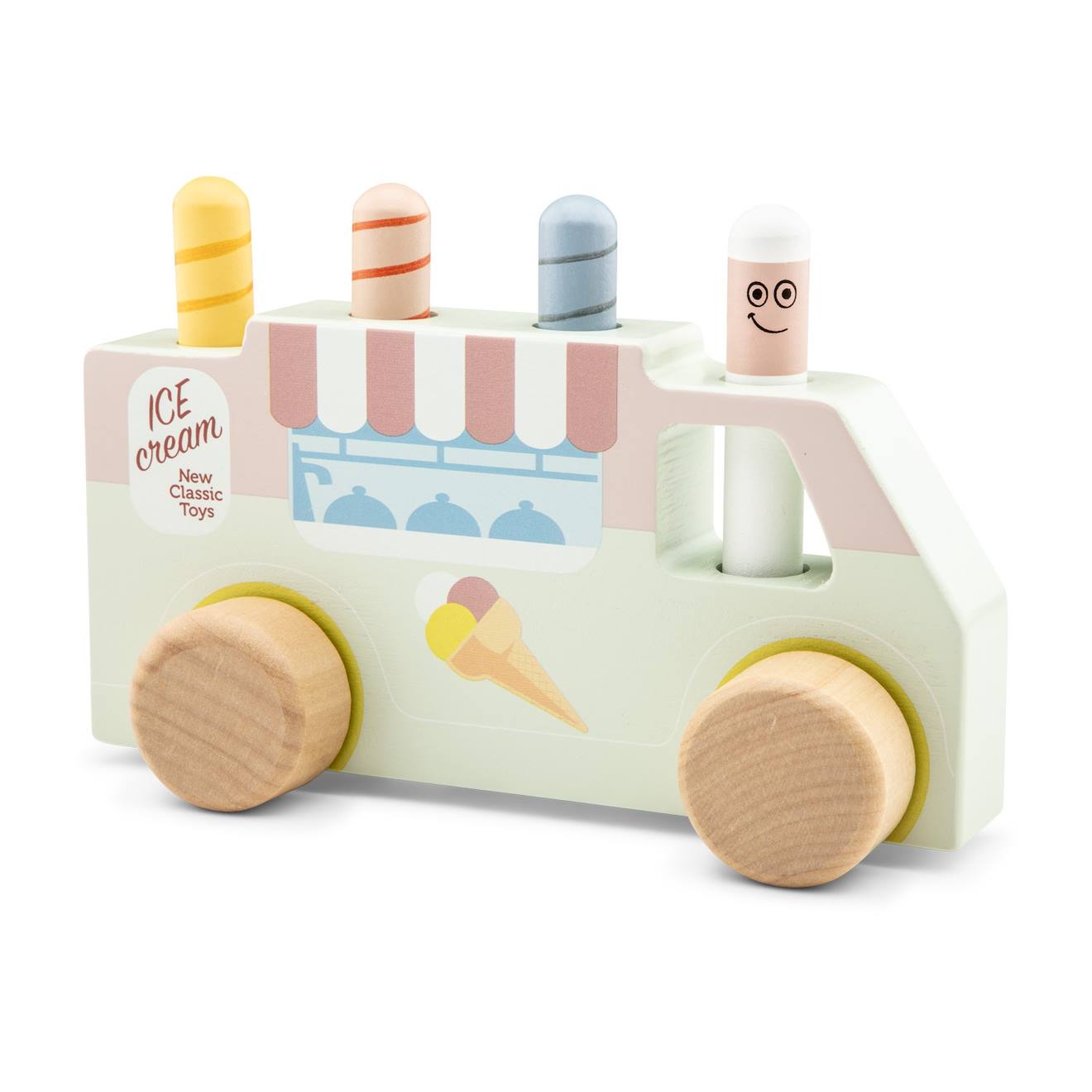 Pop-up camion de glacés vert