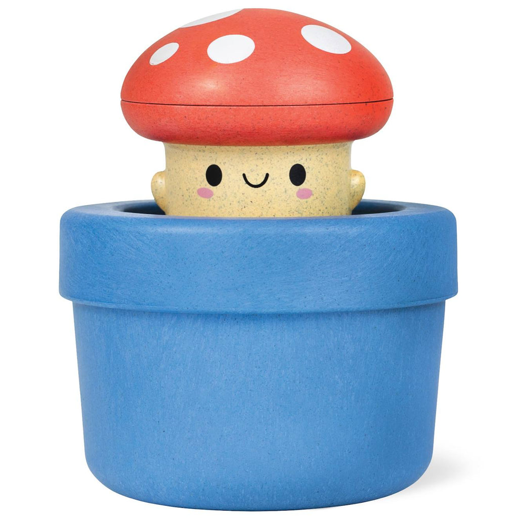 Pop-up de bain champignon bleu