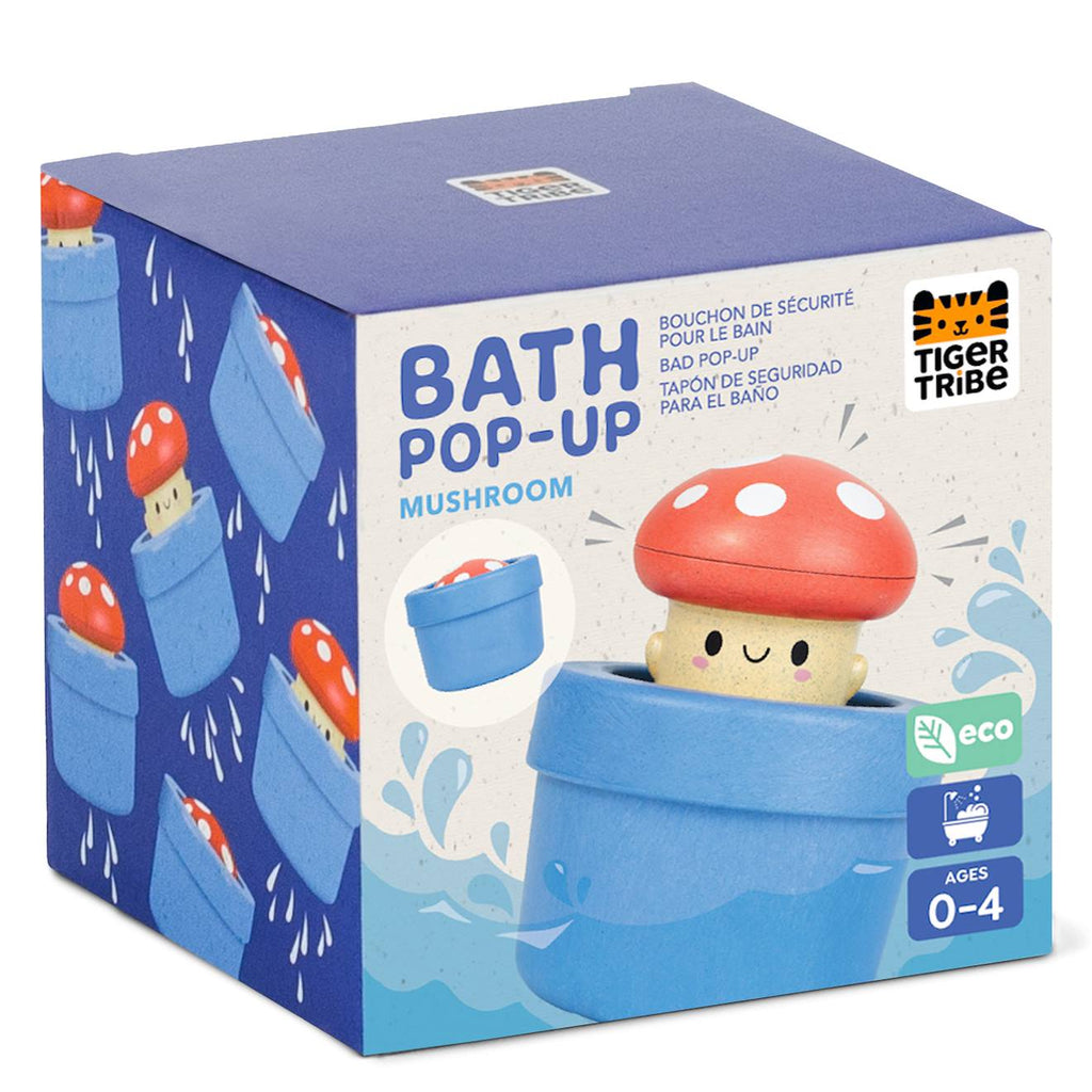 Pop-up de bain champignon bleu