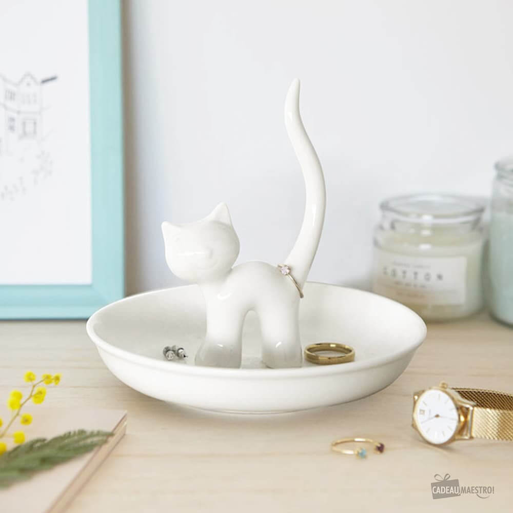 Porte-Bagues Chat XL - Boîtes & Porte Bijoux Originaux