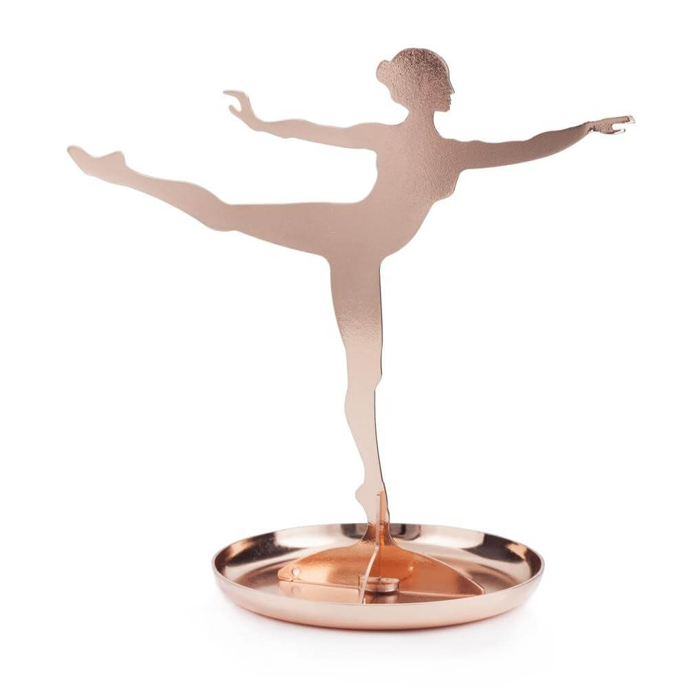 Porte-Bijoux Ballerine Cuivré - Boîtes & Porte Bijoux Originaux Kikkerland