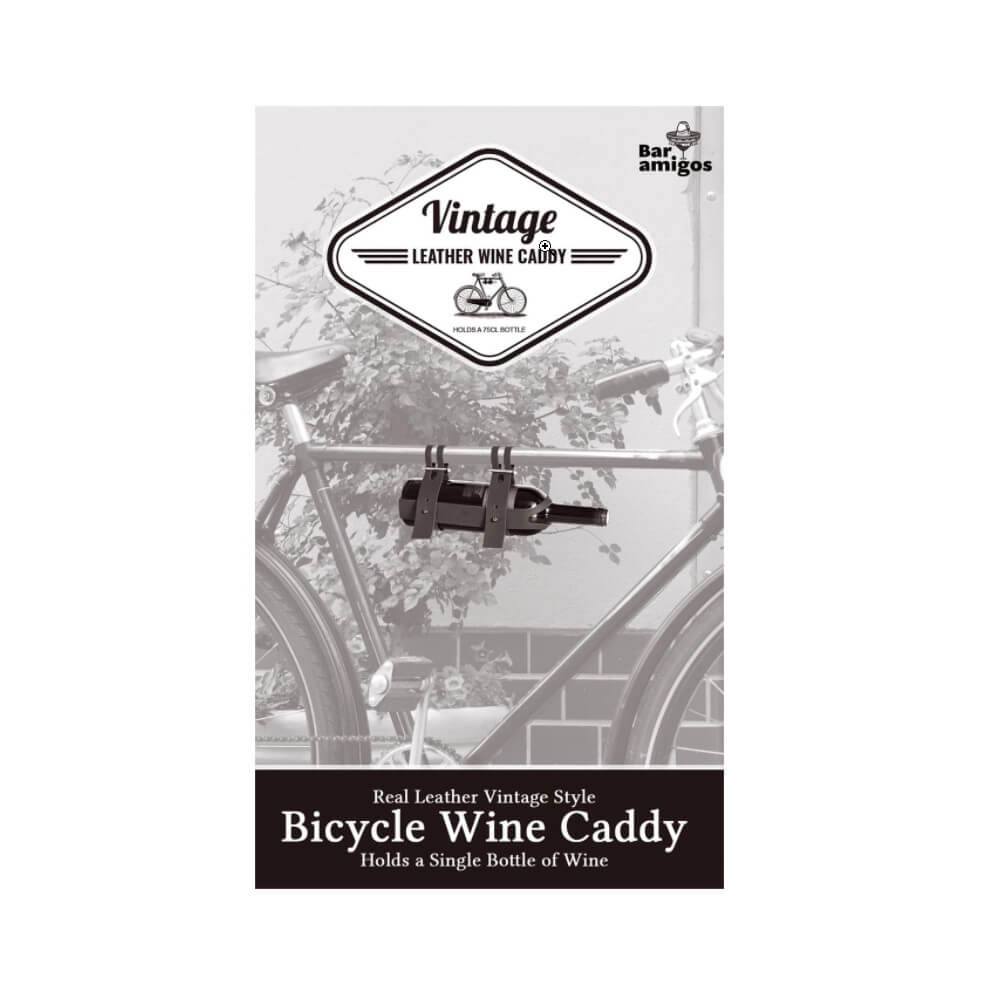 Porte-Bouteille Bouteille de Vin en Cuir pour Vélo - Cycliste CadoMaestro