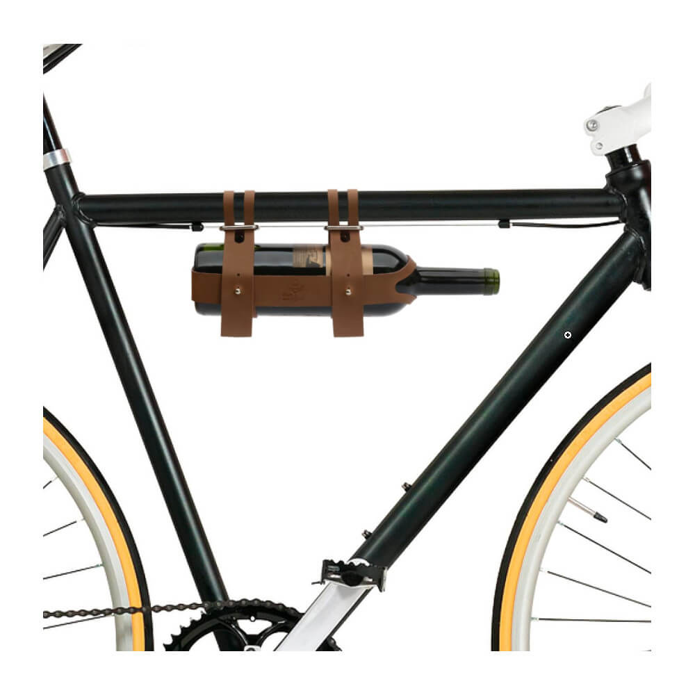 Porte-Bouteille Bouteille de Vin en Cuir pour Vélo - Cycliste