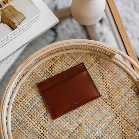 Porte-cartes ID en cuir personnalisable Hikigaï - Les Raffineurs