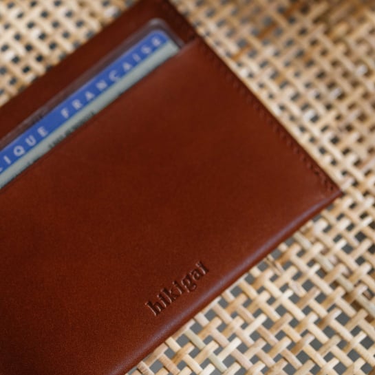 Porte-cartes ID en cuir personnalisable Hikigaï - Les Raffineurs