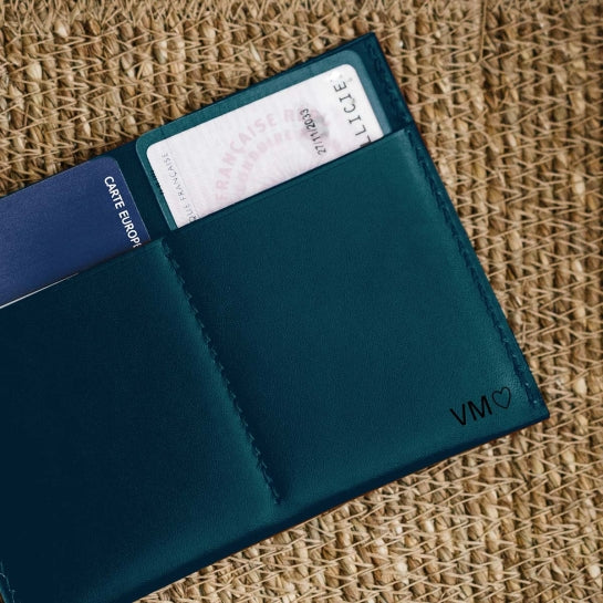 Porte-cartes ID en cuir personnalisable Hikigaï - Les Raffineurs