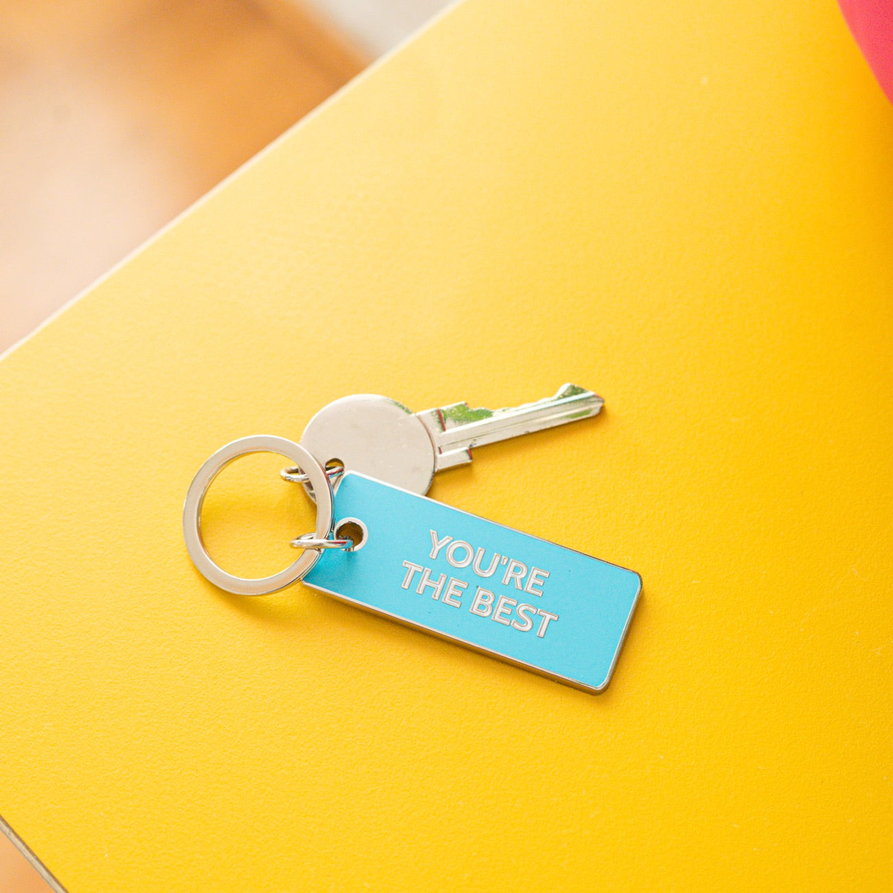 Porte-cle mignon You're the Best en gros plan