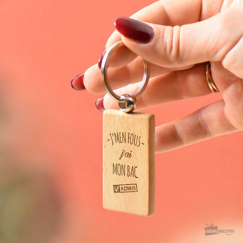 Porte-Clés BAC et Diplômes à Personnaliser - Porte-Clés Personnalisé CadoMaestro