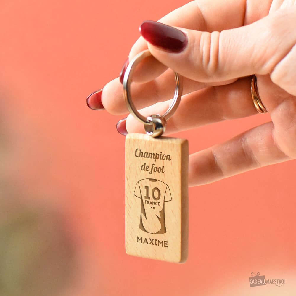 Porte-Clés Maillot de Sport à Personnaliser - Porte-Clés Personnalisé CadoMaestro