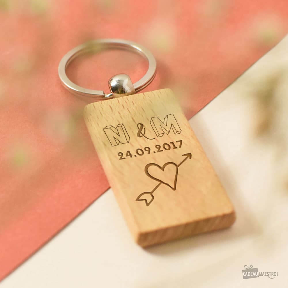 Porte-Clés Love à Personnaliser - Porte-Clés Personnalisé