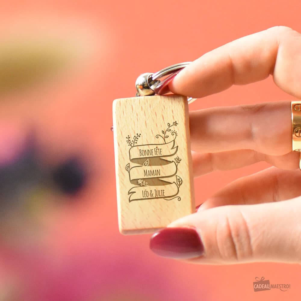Porte-Clés Message à Personnaliser - Porte-Clés Personnalisé CadoMaestro