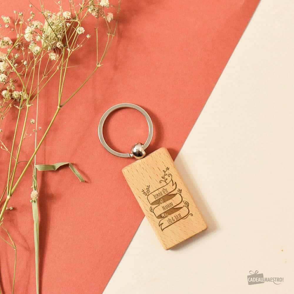 Porte-Clés Message à Personnaliser - Porte-Clés Personnalisé CadoMaestro
