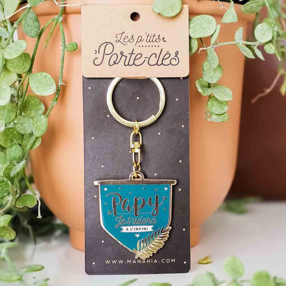 Porte-Clés "Papy Je t'Adore" - Cadeau Papy CadoMaestro