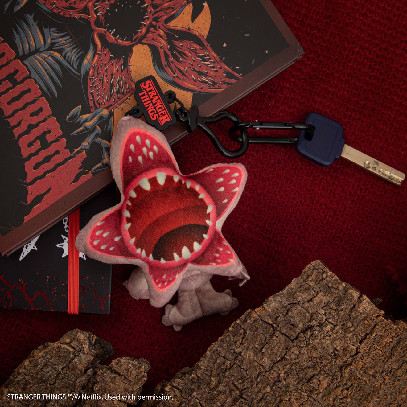 Porte-clés Peluche Demogorgon - Stranger Things Rouge