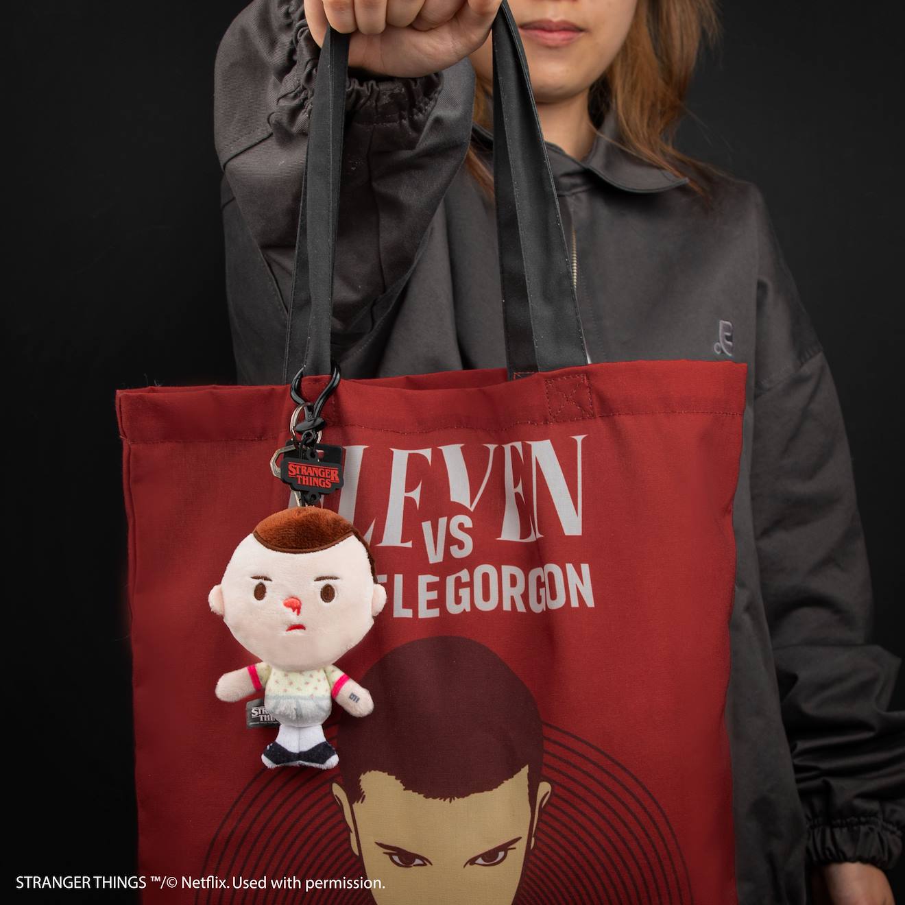 Porte-clés Peluche Onze - Stranger Things Blanc