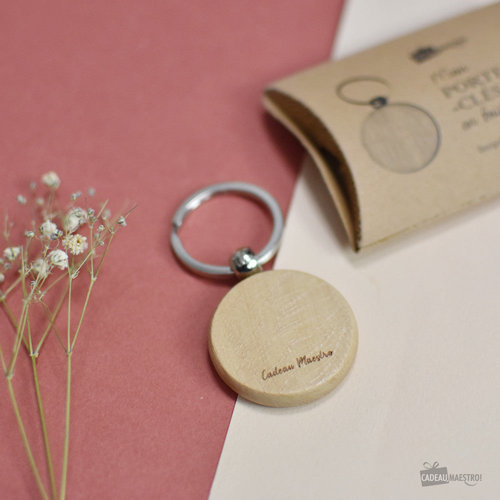 Porte-Clés Rond à Personnaliser - Porte-Clés Personnalisé