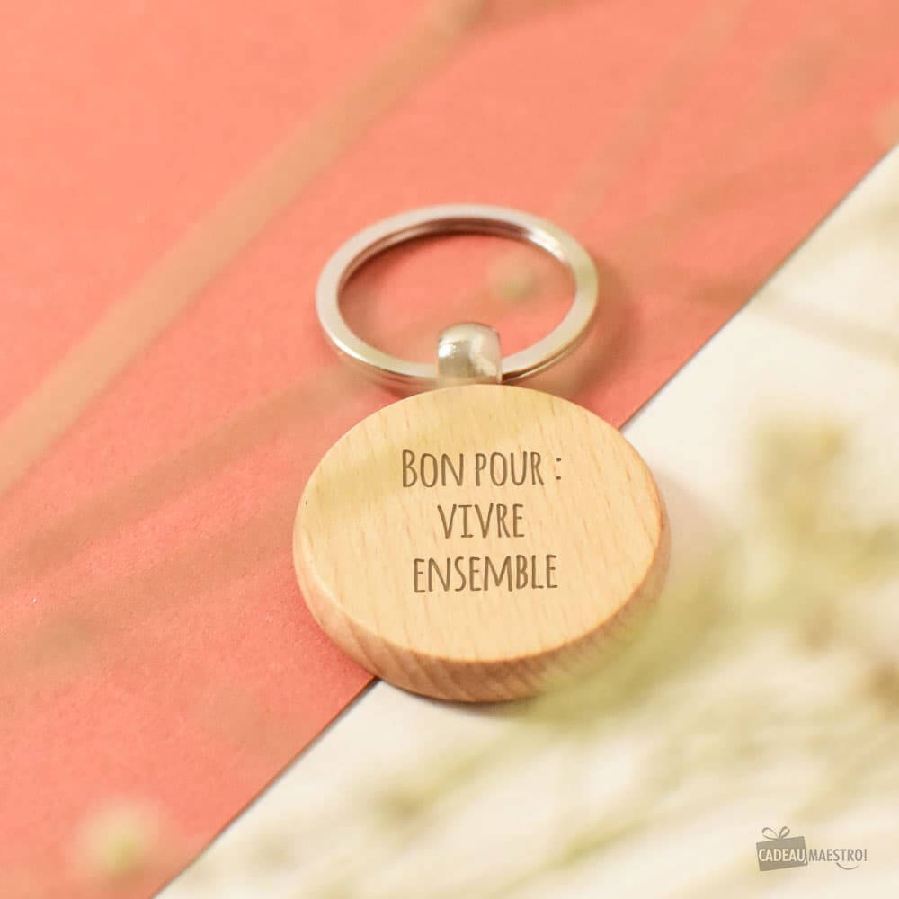 Porte-Clés Rond à Personnaliser - Porte-Clés Personnalisé