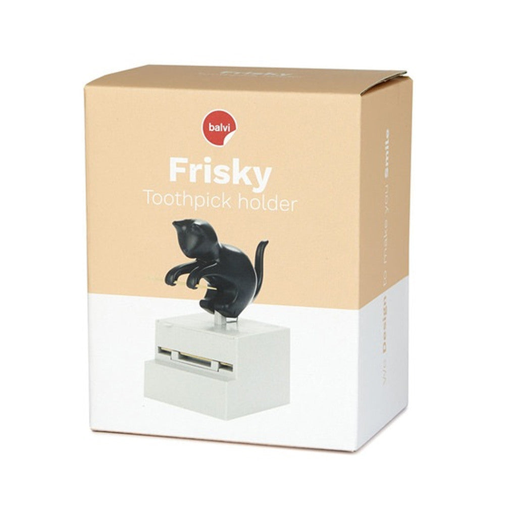 Distributeur et Porte Cure-Dents Chat Frisky - Apéro Original