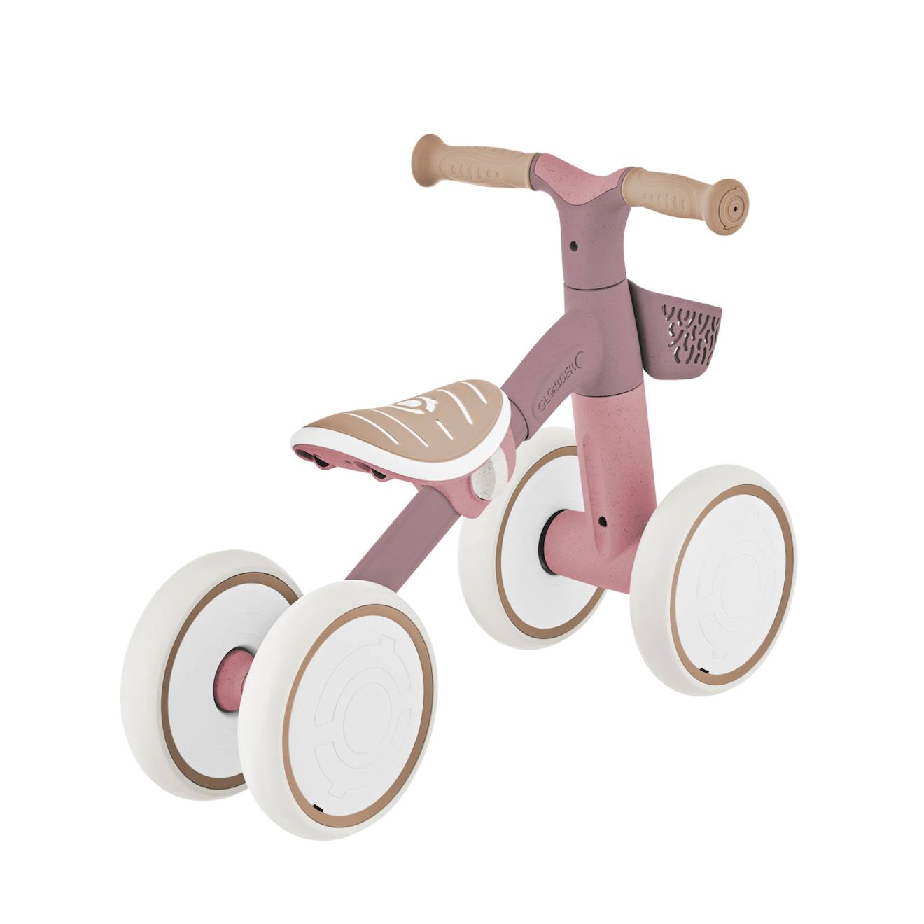 Porteur apprentissage bike eco 100% plastiqué recyclé, dès 12 mois rose berry