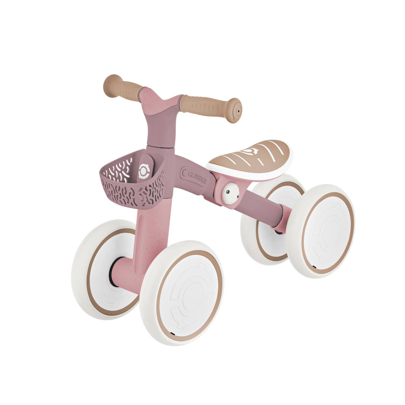 Porteur apprentissage bike eco 100% plastiqué recyclé, dès 12 mois rose berry