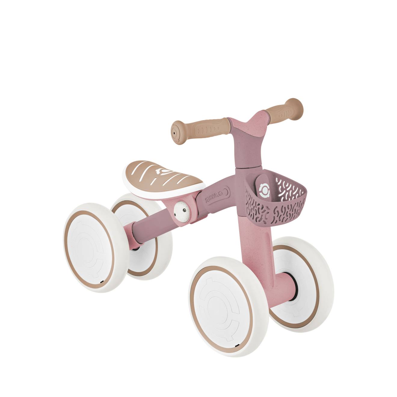 Porteur apprentissage bike eco 100% plastiqué recyclé, dès 12 mois rose berry