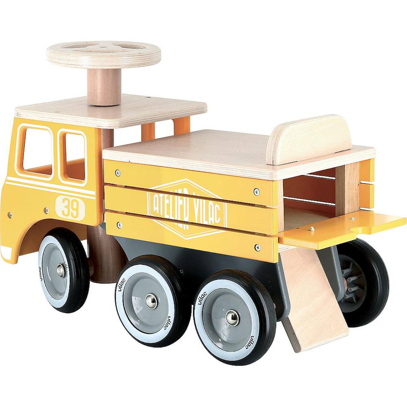 Porteur camion de chantier jaune