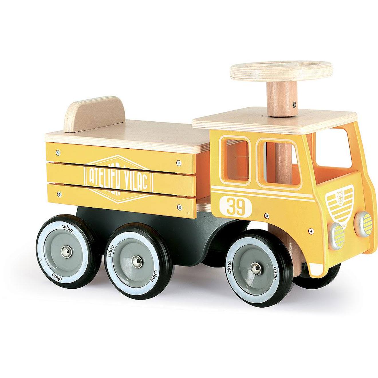 Porteur camion de chantier jaune