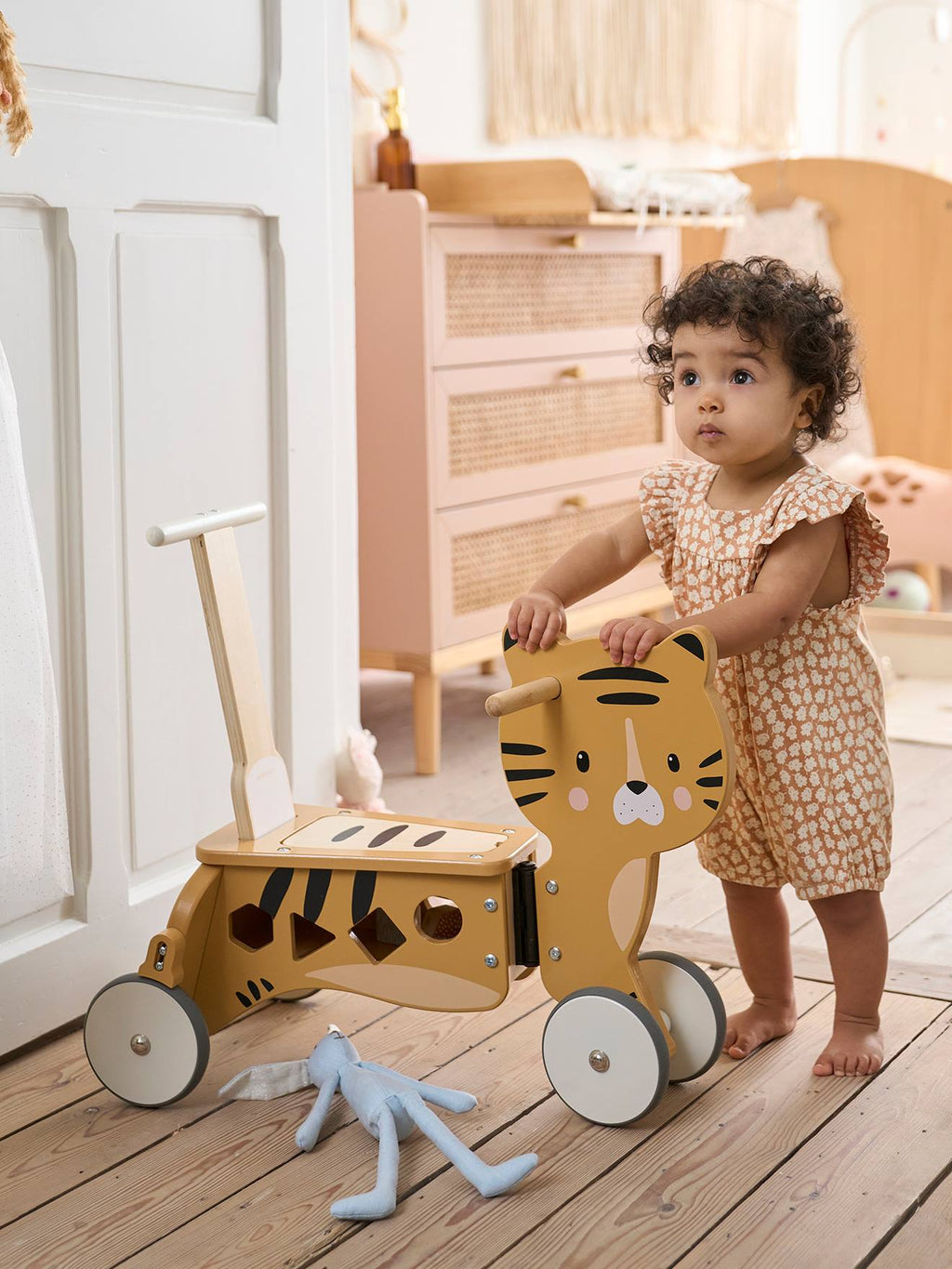 Porteur chariot de marché 2 en 1 en bois FSC bois