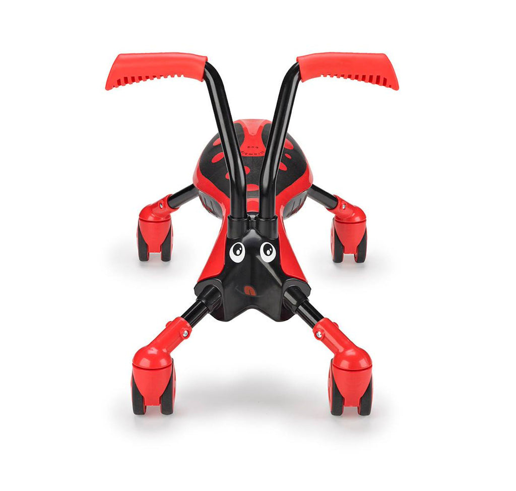 Porteur enfant pliable 4 roues scramblebug beetle plastique noir - rouge