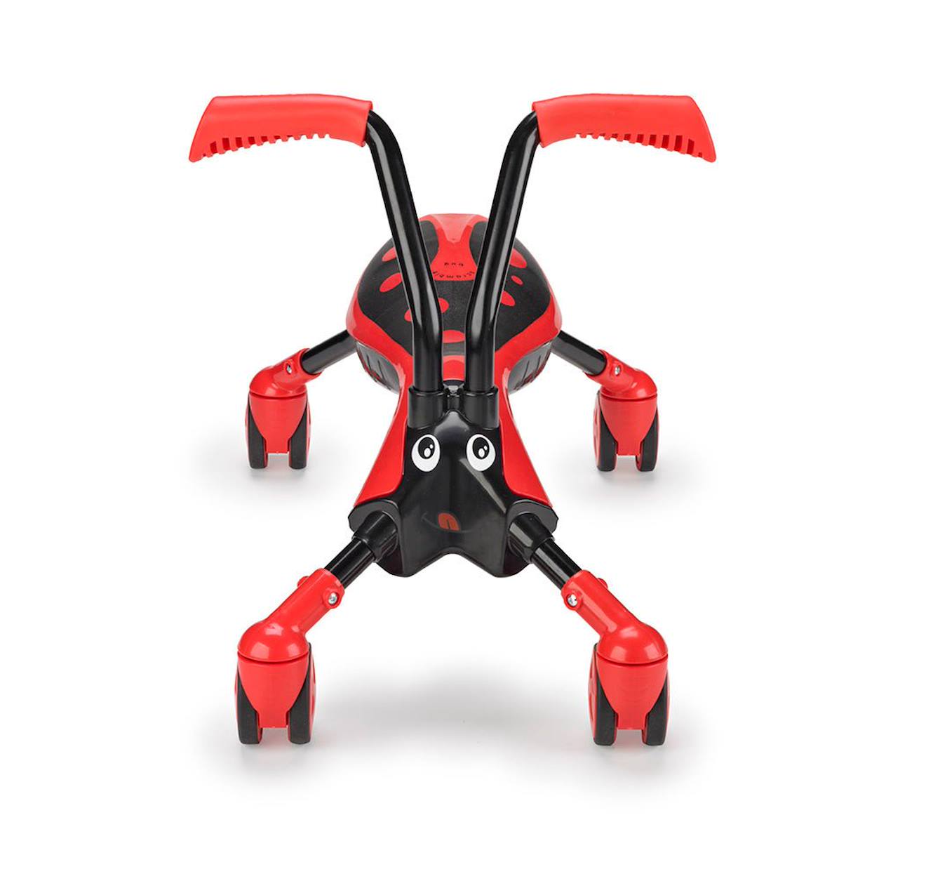 Porteur enfant pliable 4 roues scramblebug beetle plastique noir - rouge