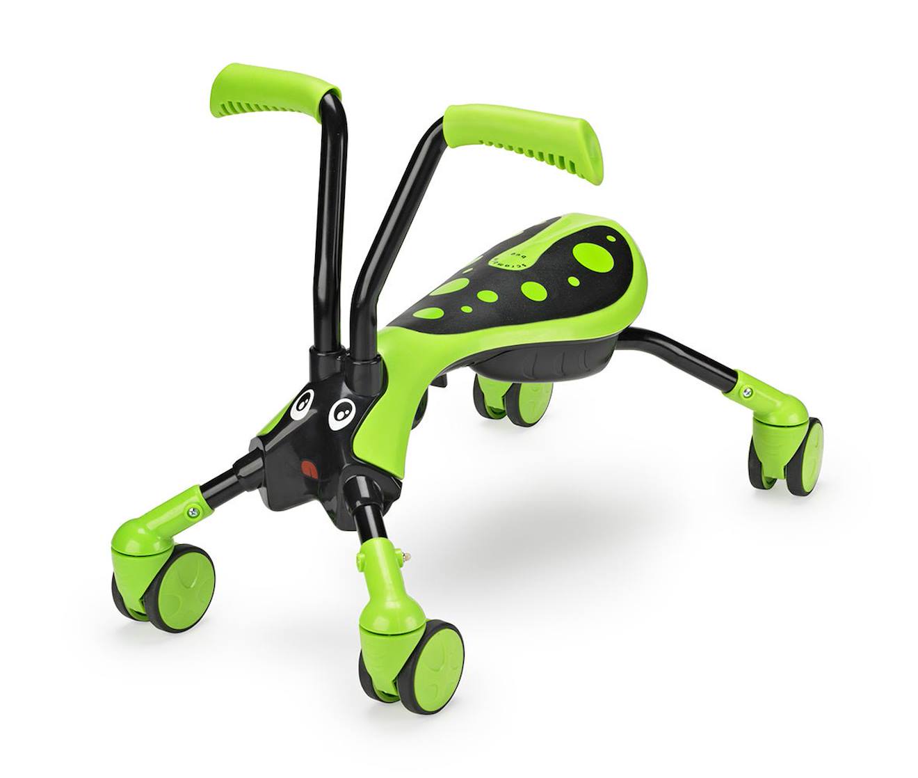 Porteur enfant pliable 4 roues scramblebug honet plastique noir - vert