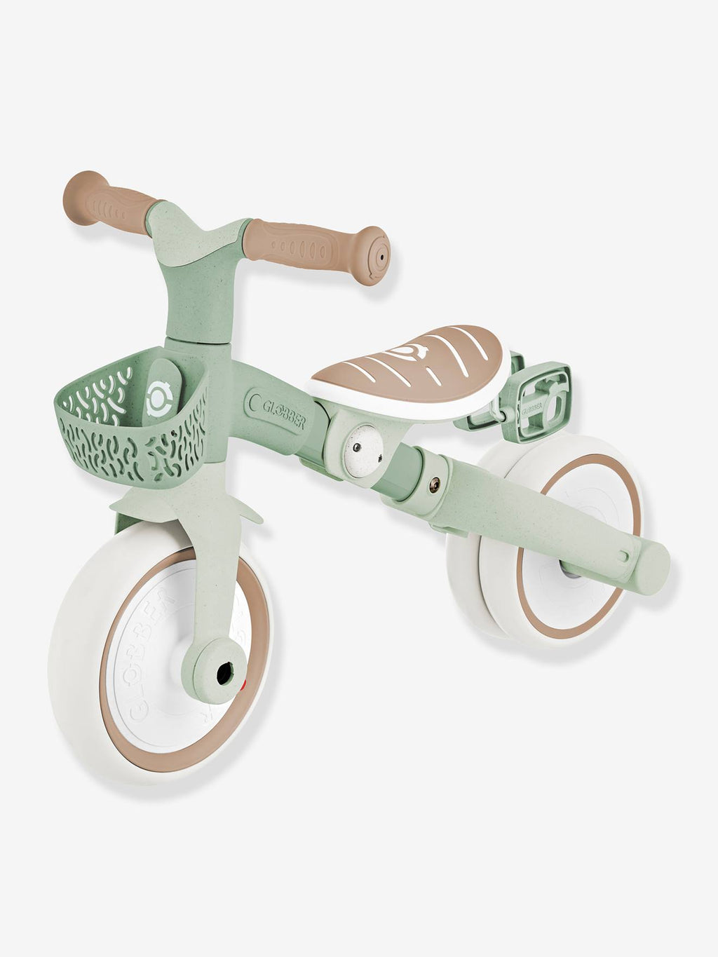 Porteur learning trike - tricycle 3 en 1 - olive