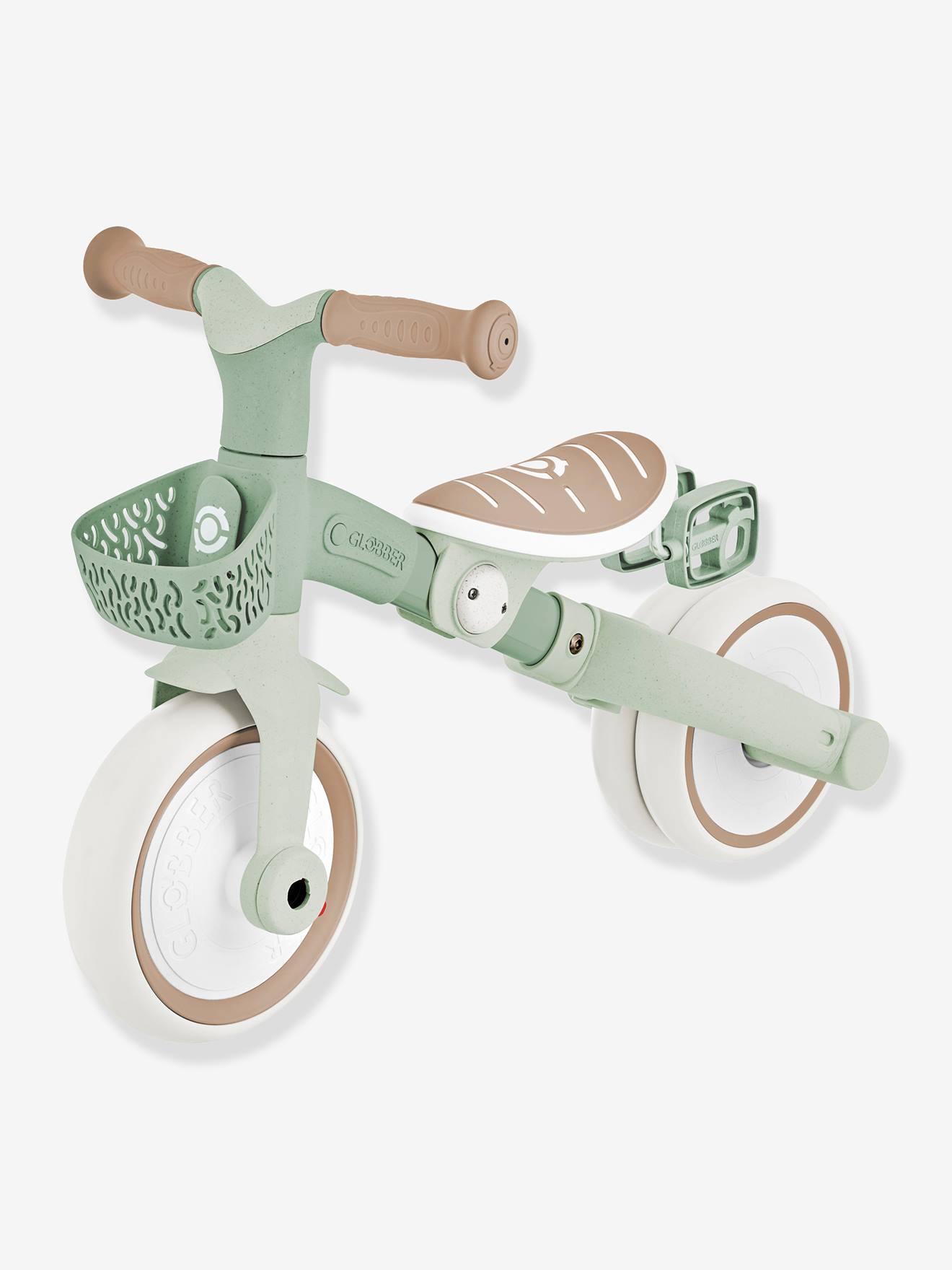 Porteur learning trike - tricycle 3 en 1 - olive