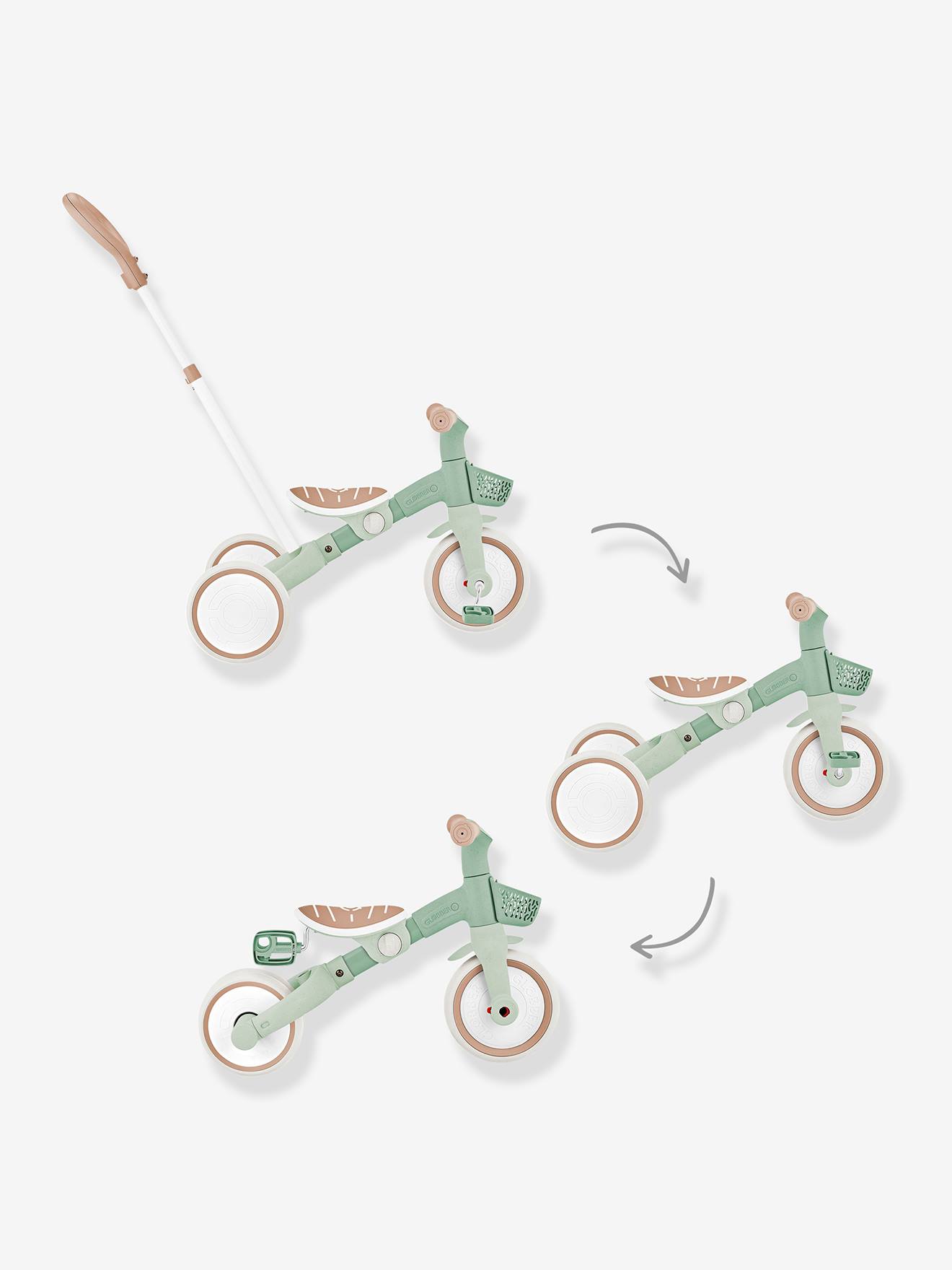 Porteur learning trike - tricycle 3 en 1 - olive
