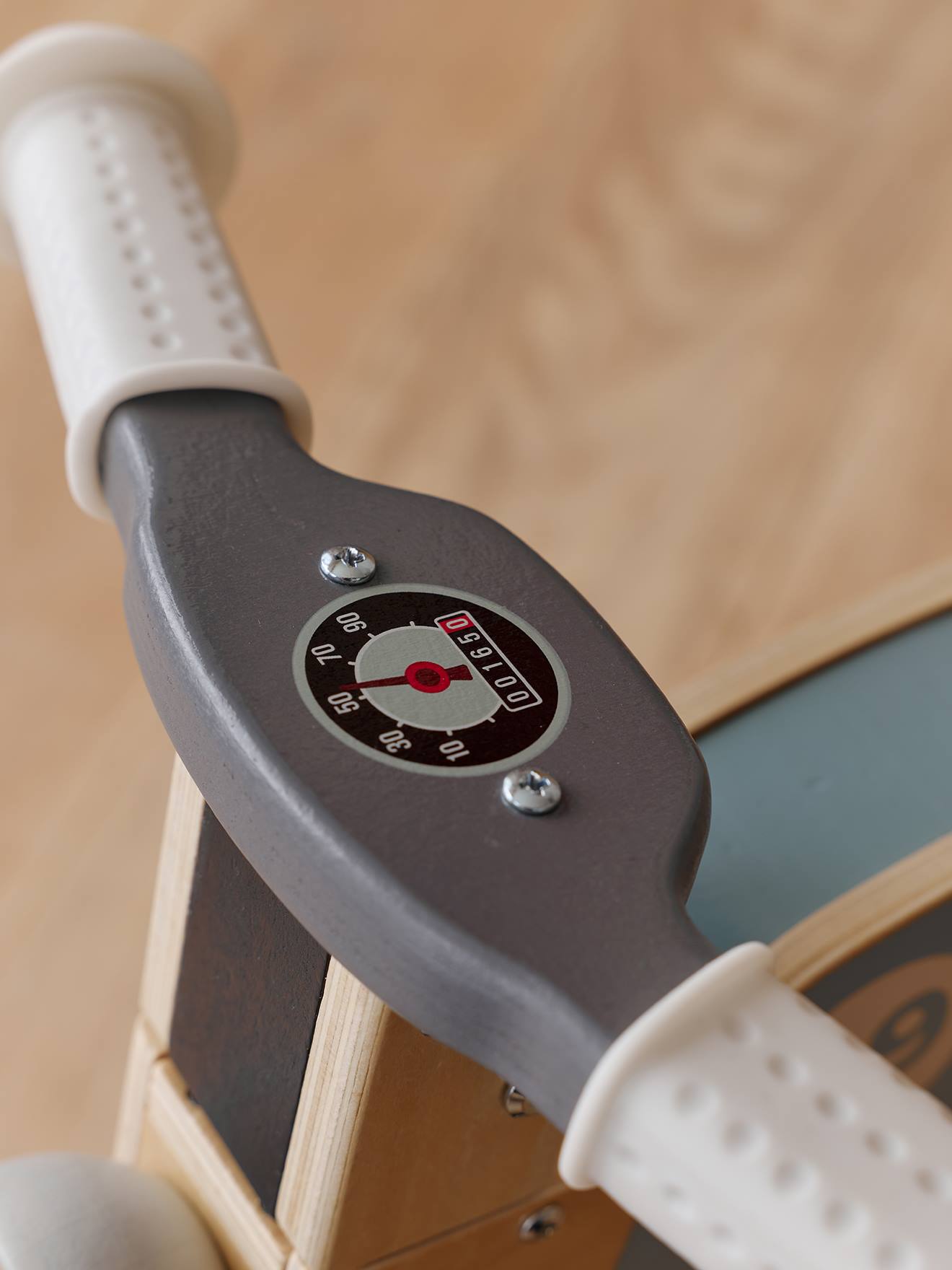 Porteur moto en bois FSC bleu