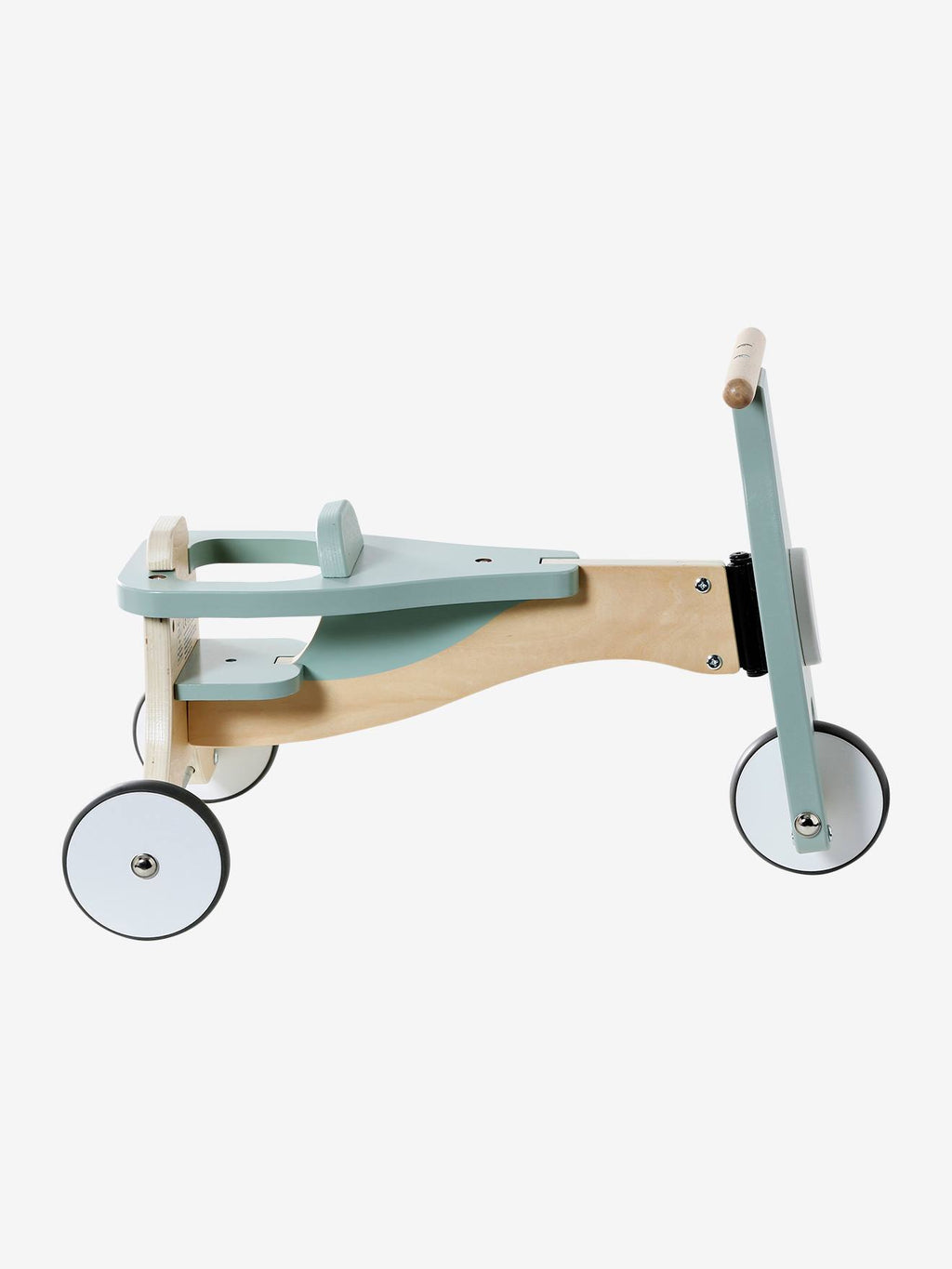 Porteur + siège poupon en bois FSC vert