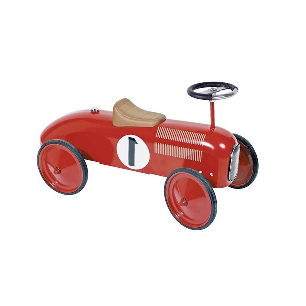 Porteur voiture en métal rouge