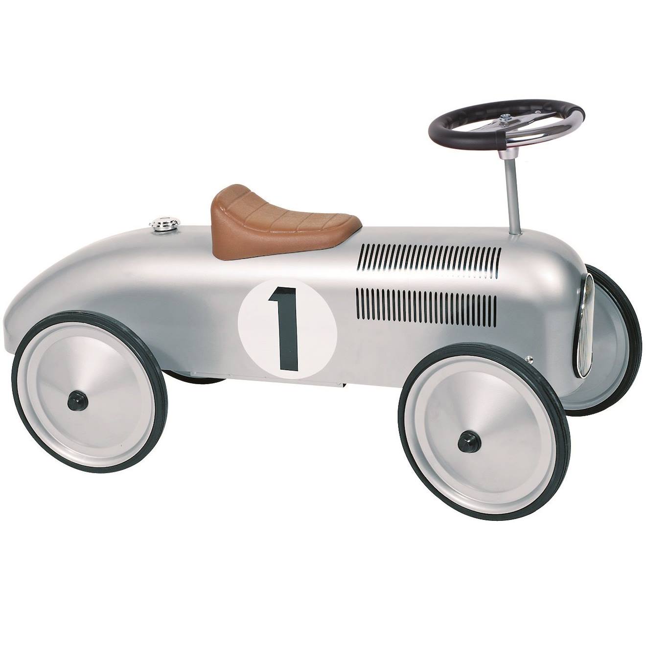 Porteur voiture en métal gris