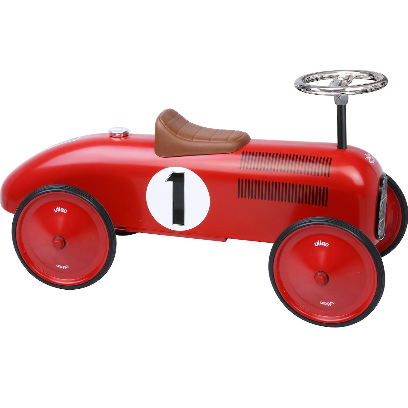 Porteur voiture vintage rouge vif