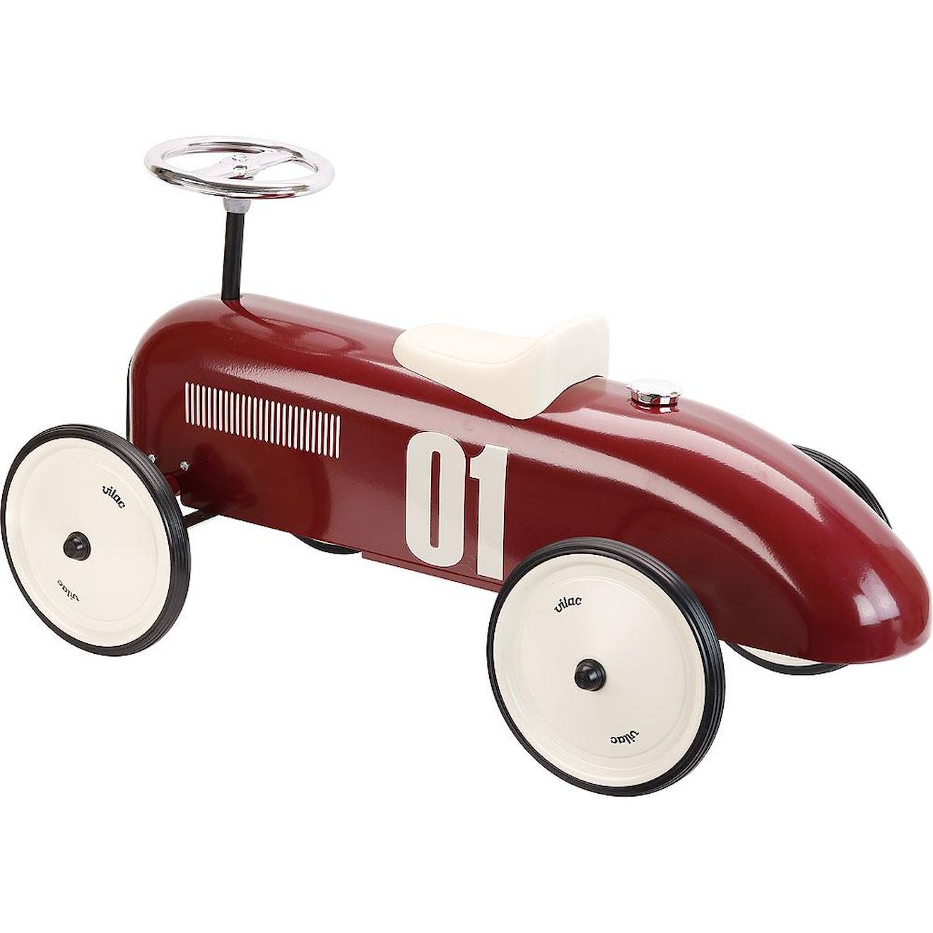 Porteur voiture vintage rouge