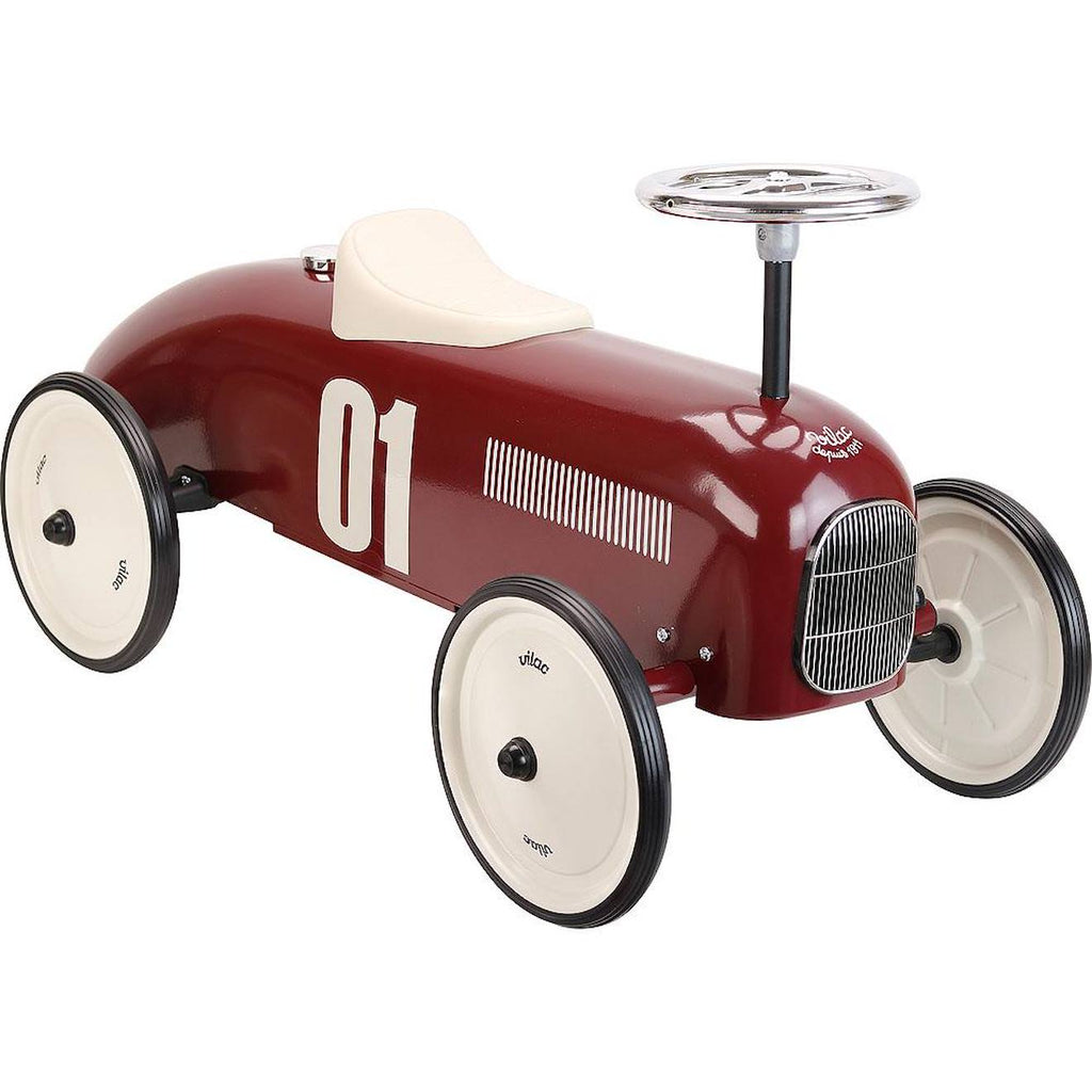 Porteur voiture vintage rouge