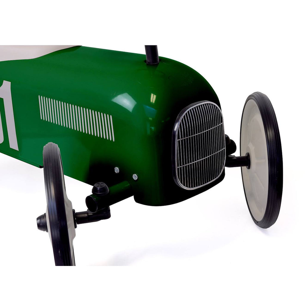 Porteur voiture vintage vert