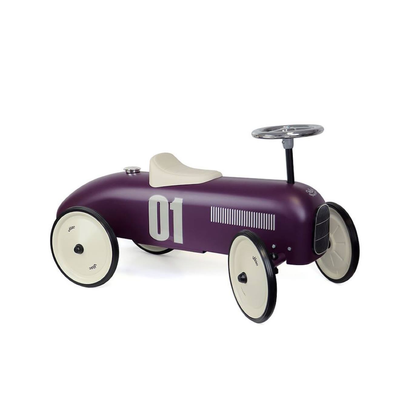 Porteur voiture vintage violet